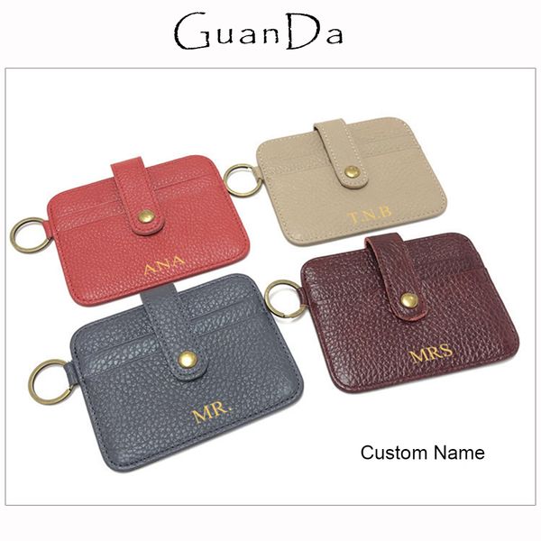 personalize letter leather card holder daily slim mini cowhide wallet with key ring custom name gift credit card keychain purse
personalize letter leather card holder daily slim mini cowhide wallet with key ring custom name gift credit card keychain purse