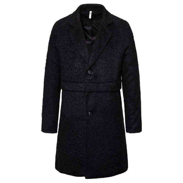 autumn winter black wool trench coat men korean style long woolen overcoat male single breasted jacket casual windbreaker men's & blend
autumn winter black wool trench coat men korean style long woolen overcoat male single breasted jacket casual windbreaker men's & blend