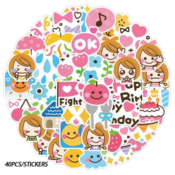 40pcs cute kawaii cartoon sticker pack for kids reward decals lapfridge suitcase guitar waterproof
40pcs cute kawaii cartoon sticker pack for kids reward decals lapfridge suitcase guitar waterproof