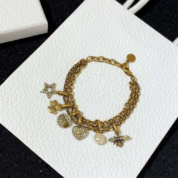 brand luxury vintage letters link chain bracelet wedding jewelry prevent allergy heart star pendant crystal bracelets box packing, Black
brand luxury vintage letters link chain bracelet wedding jewelry prevent allergy heart star pendant crystal bracelets box packing, Black