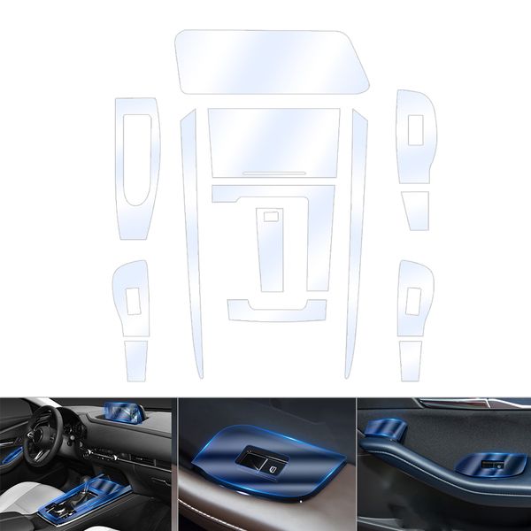 14 pack car interior center console transparent tpu protective anti-scratch film navigation for mazda cx-30 cx30 2020 2021
14 pack car interior center console transparent tpu protective anti-scratch film navigation for mazda cx-30 cx30 2020 2021