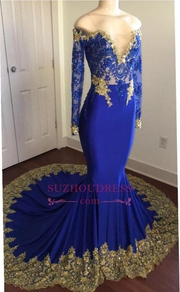 luxury off shoulder royal blue prom dresses long sleeves lace appliqued mermaid evening gown long formal party bridesmaid dress ba8283 0413, Black
luxury off shoulder royal blue prom dresses long sleeves lace appliqued mermaid evening gown long formal party bridesmaid dress ba8283 0413, Black
