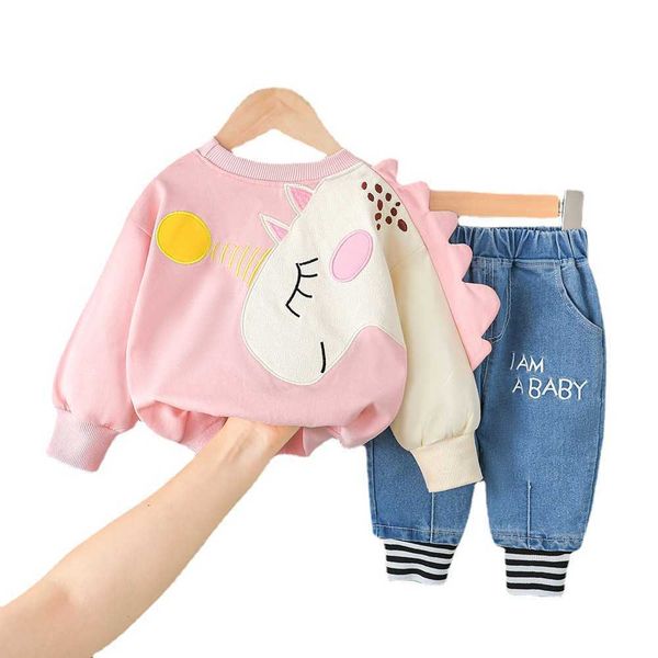 1 2 3 4 set years autumn childrenswear fashion baby girls clothing cartoon jeans two-piece suit kids toddler clothes, White
1 2 3 4 set years autumn childrenswear fashion baby girls clothing cartoon jeans two-piece suit kids toddler clothes, White