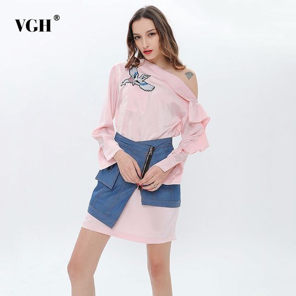 skirt two piece set for women embroidery off shoulder ruffles mini dress with high waist irregular zipper skirts 210507, White
skirt two piece set for women embroidery off shoulder ruffles mini dress with high waist irregular zipper skirts 210507, White