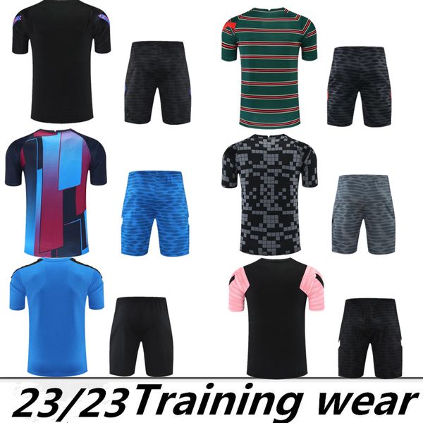 22 23 mens soccer tracksuit jersey sets 2022 2023 messis mbappe men football jerseys training short sleeve shorts suit set chandal futbol su, Black
22 23 mens soccer tracksuit jersey sets 2022 2023 messis mbappe men football jerseys training short sleeve shorts suit set chandal futbol su, Black