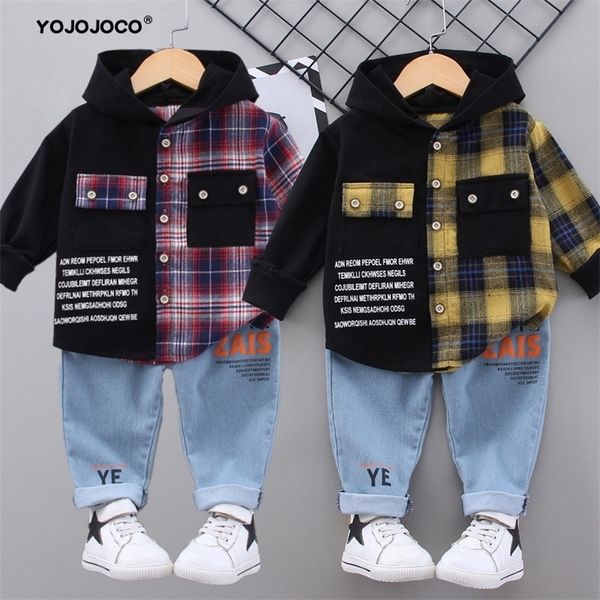 baby boy clothes 0-5 years old spring and autumn cotton suit letter plaid hooded shirt + pants two-piece 220326, White
baby boy clothes 0-5 years old spring and autumn cotton suit letter plaid hooded shirt + pants two-piece 220326, White