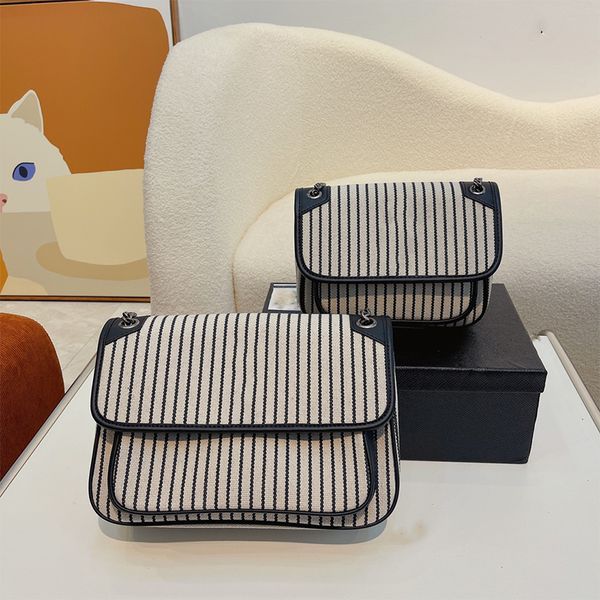 new vintage striped luxury women's bags large capacity flap chain bag 2022 ladies wallet crossbody houlder messenger lady sacoche totes
new vintage striped luxury women's bags large capacity flap chain bag 2022 ladies wallet crossbody houlder messenger lady sacoche totes