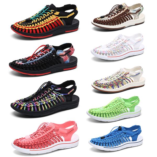 luxury designer sandals handcrafted braided rope genuine leather black blue rainbow slippers womens mens tainers bone summer beach slipper s
luxury designer sandals handcrafted braided rope genuine leather black blue rainbow slippers womens mens tainers bone summer beach slipper s