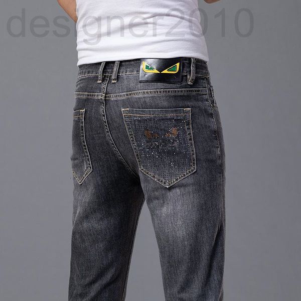 men's jeans designer spring new jeans men's korean version small foot slim fit cotton international high-end brand little monster, Blue
men's jeans designer spring new jeans men's korean version small foot slim fit cotton international high-end brand little monster, Blue