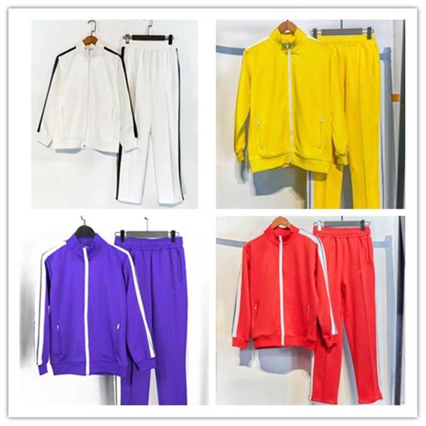 men's tracksuits palm fashion trend side stripes couples sportswear casual suits angels 17, Gray
men's tracksuits palm fashion trend side stripes couples sportswear casual suits angels 17, Gray