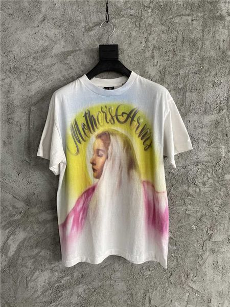 products saint war michael xuan color painting washing water loose casual gradient sm virgin portrait print short sleeve t-shirt, White;black
products saint war michael xuan color painting washing water loose casual gradient sm virgin portrait print short sleeve t-shirt, White;black