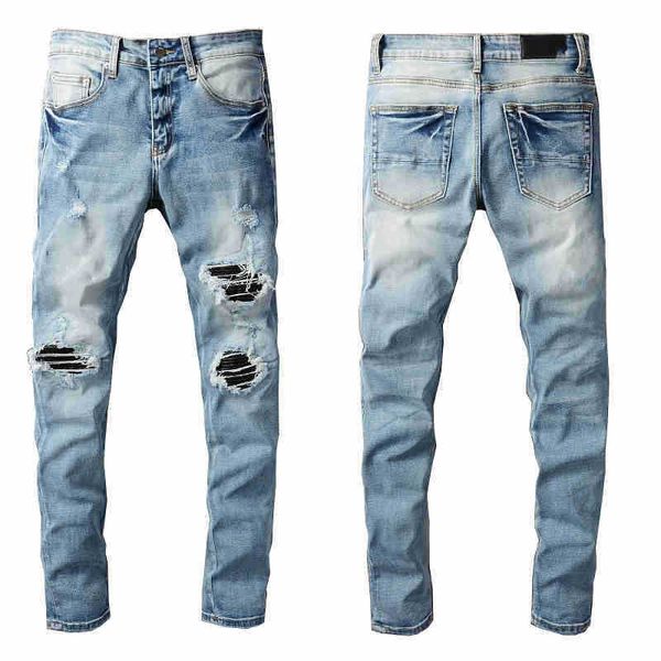 2022 pants jeans denim jean's slim mens ripped motorcycle hip trousers fit pant fashions men moto distressed biker hop skinny fashion, Blue
2022 pants jeans denim jean's slim mens ripped motorcycle hip trousers fit pant fashions men moto distressed biker hop skinny fashion, Blue