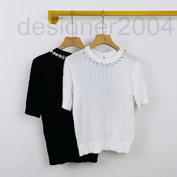 women's hoodies & sweatshirts designer 2022 hand nailed diamond round neck short sleeved sweater women's summer new tencel 1pnw, Black
women's hoodies & sweatshirts designer 2022 hand nailed diamond round neck short sleeved sweater women's summer new tencel 1pnw, Black