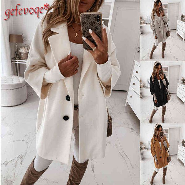 winter solid color casual woolen coat women new year 2022 loose elegant fashion office lady cardigan vintage slim female clothes t220714, Black
winter solid color casual woolen coat women new year 2022 loose elegant fashion office lady cardigan vintage slim female clothes t220714, Black