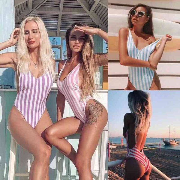 open women's striped back multi color one piece swimsuit, White;black
open women's striped back multi color one piece swimsuit, White;black