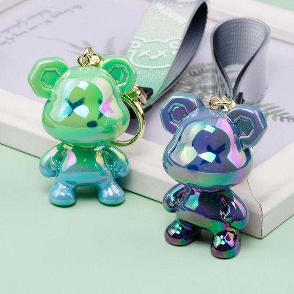 6style cute gradient colors bear design metal car keychain bag pendant charm jewelry solid colors key ring holder for women men fashion cart, Silver
6style cute gradient colors bear design metal car keychain bag pendant charm jewelry solid colors key ring holder for women men fashion cart, Silver