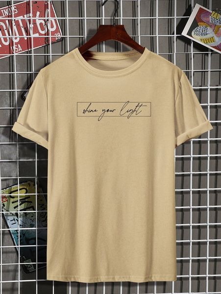 men slogan graphic tee x9gx#, White;black
men slogan graphic tee x9gx#, White;black