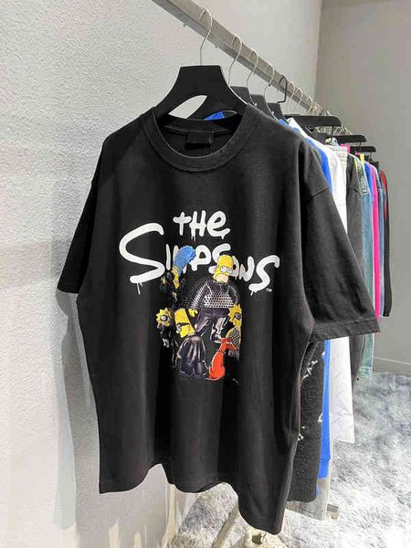 wzu3 21fw front the sons simpson print crack letter embroidery os loose short sleeve t-shirt, White
wzu3 21fw front the sons simpson print crack letter embroidery os loose short sleeve t-shirt, White