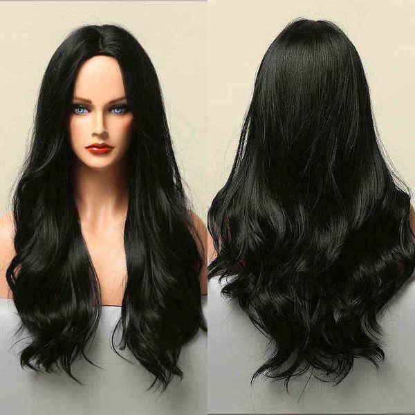 hair synthetic wigs cosplay dark black natural long wave synthetic hair wigs middle part heat resistant for afro american women daily cospla
hair synthetic wigs cosplay dark black natural long wave synthetic hair wigs middle part heat resistant for afro american women daily cospla