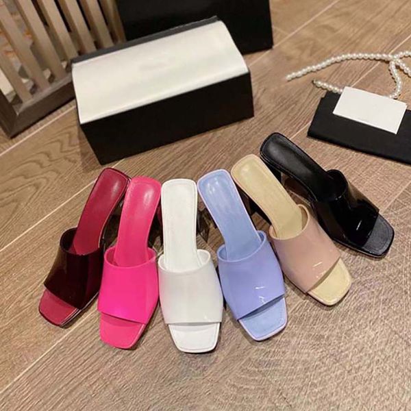 ladies slippers designer sandals 2022 new all-match high-heeled shoes one-word slippers square toe open-toe women's drag thick heel rom, Black
ladies slippers designer sandals 2022 new all-match high-heeled shoes one-word slippers square toe open-toe women's drag thick heel rom, Black