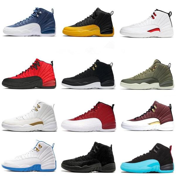2021 12 12s jumpman men women baske tball shoes dark concord reverse sports sneakers trainers flu game gold anniversary bred280d, Black
2021 12 12s jumpman men women baske tball shoes dark concord reverse sports sneakers trainers flu game gold anniversary bred280d, Black