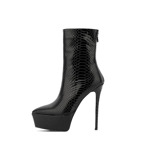 2022 women's boots autumn and winter new fashion embossed leather stiletto heels thick bottom round toe side zipper ankle boots, Black
2022 women's boots autumn and winter new fashion embossed leather stiletto heels thick bottom round toe side zipper ankle boots, Black