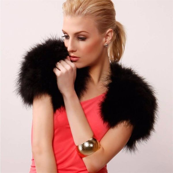 women real ostrich feather fur shrug shawl shoulder wraps wedding party black, Blue;gray
women real ostrich feather fur shrug shawl shoulder wraps wedding party black, Blue;gray