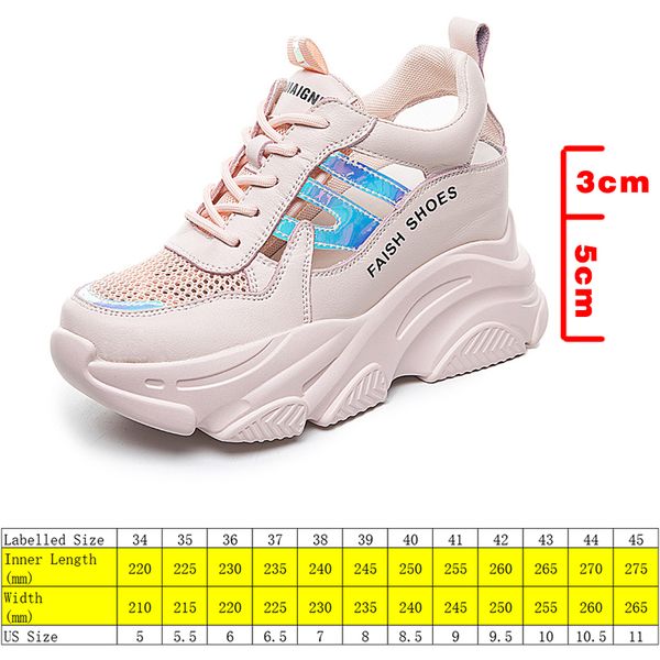 genuine leather women summer shoes air mesh breathable casual shoes sandals hollow 8cm platform sneakers chunky shoes, Black;yellow
genuine leather women summer shoes air mesh breathable casual shoes sandals hollow 8cm platform sneakers chunky shoes, Black;yellow