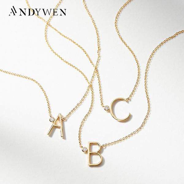 andywen 925 sterling silver gold leter m mini sized initial necklace b c stone monogram pendant jewelry luxury gift women 220722
andywen 925 sterling silver gold leter m mini sized initial necklace b c stone monogram pendant jewelry luxury gift women 220722