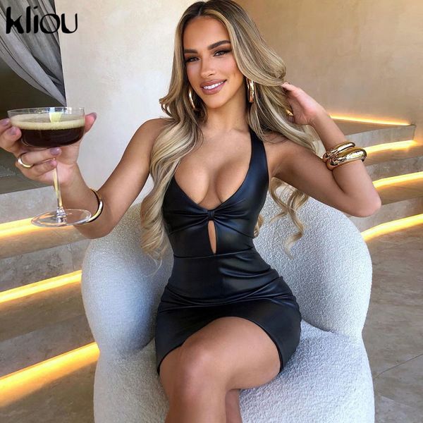 party style mini dress women faux pu leather sheath cleavage body-shaping lace up sleeveless low v-neck club female wear, Black;gray
party style mini dress women faux pu leather sheath cleavage body-shaping lace up sleeveless low v-neck club female wear, Black;gray