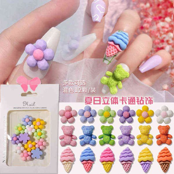 12pcs/bag kawaii resin nail art charms mix cartoon candy/flower rhinestone decoration press on nails accessory y220408, Black
12pcs/bag kawaii resin nail art charms mix cartoon candy/flower rhinestone decoration press on nails accessory y220408, Black