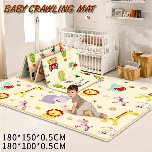 180x150x05cm portable cartoon children double-sided folding crawling mat thickened baby indoor outdoor crawling pad play mat 210402
180x150x05cm portable cartoon children double-sided folding crawling mat thickened baby indoor outdoor crawling pad play mat 210402