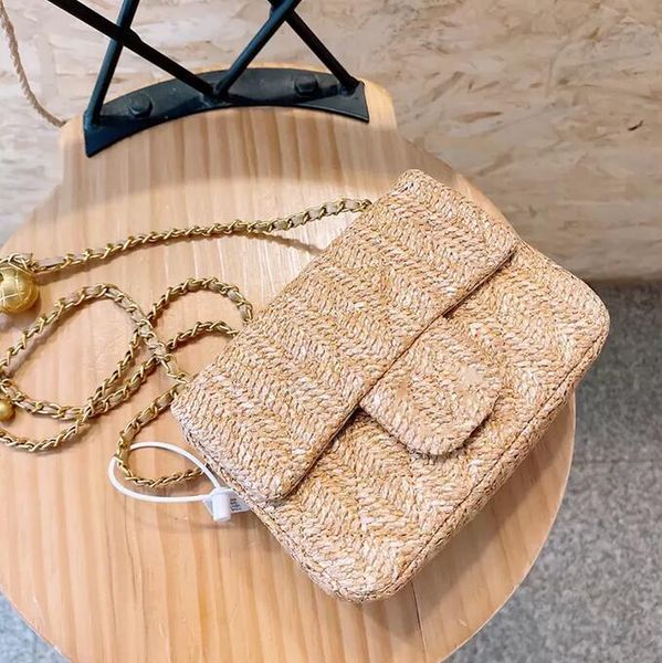 sw 22ss summer classic mini flap raffia square bag luxury designer womens crush gold ball matelasse chains adjustable shoulder strap crossbo
sw 22ss summer classic mini flap raffia square bag luxury designer womens crush gold ball matelasse chains adjustable shoulder strap crossbo