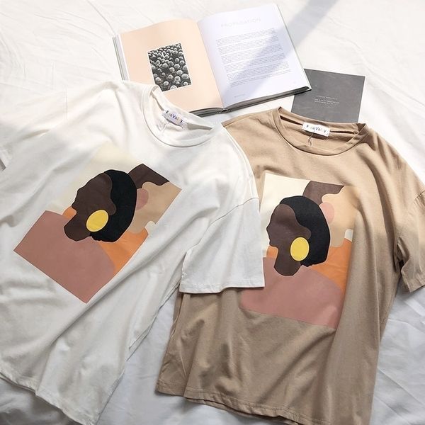 harajuku t shirt women vintage abstract painting thin round neck tee shirt vintage loose casual streetwear tee shirt femme y200109, White
harajuku t shirt women vintage abstract painting thin round neck tee shirt vintage loose casual streetwear tee shirt femme y200109, White