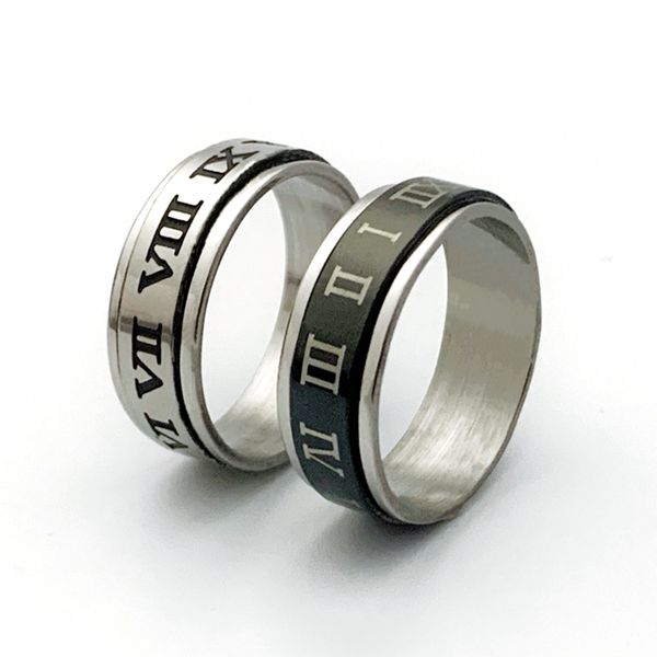 wholesale 50pcs new rotating roman numberals band rings mix charm gift fashion men women vintage jewelry, Silver
wholesale 50pcs new rotating roman numberals band rings mix charm gift fashion men women vintage jewelry, Silver