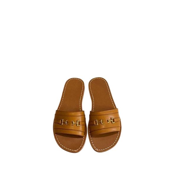 2022 vegetal calfskin womans slippers straight stacked leather heel slides sandals gold finishing women slipper long-lasting designer shoes, Black
2022 vegetal calfskin womans slippers straight stacked leather heel slides sandals gold finishing women slipper long-lasting designer shoes, Black