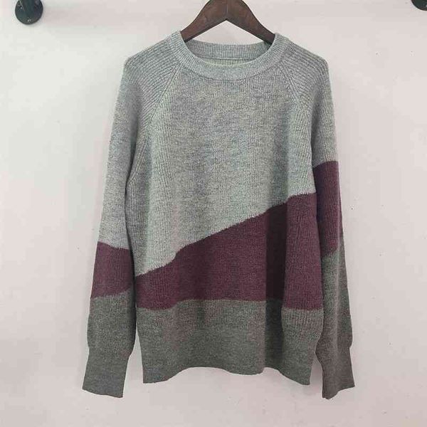 women's knits tees xiaohe foreign style fashion real wear mohair blended color matching pullover sweater women's long sleeved swea, White
women's knits tees xiaohe foreign style fashion real wear mohair blended color matching pullover sweater women's long sleeved swea, White