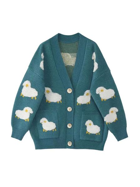 2022 women sweater cardigans knitcoat v neck sheep cardigans sweaters korean fashion sueter mujer warm knitwear jacket, White;black
2022 women sweater cardigans knitcoat v neck sheep cardigans sweaters korean fashion sueter mujer warm knitwear jacket, White;black