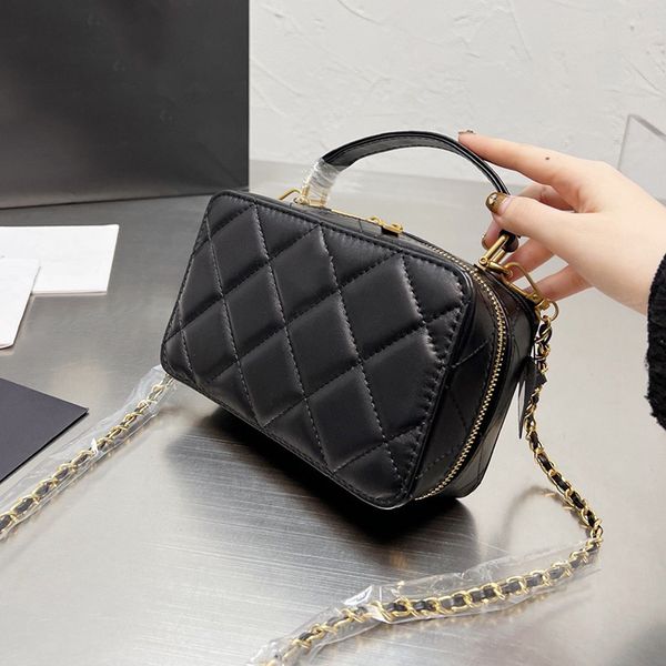 22p summer vintage womens multi pochette vanity box bags lambskin genuine leather handle totes cosmetic case quilted gold hardware cross
22p summer vintage womens multi pochette vanity box bags lambskin genuine leather handle totes cosmetic case quilted gold hardware cross