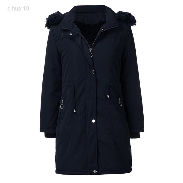 for winter 2022 fashion black green padded women zip up jacket velvet hooded design female parka windproof warm jacket 2xl l220725
for winter 2022 fashion black green padded women zip up jacket velvet hooded design female parka windproof warm jacket 2xl l220725