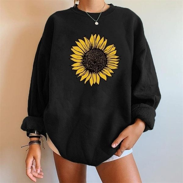 harajuku oversized sweatshirt sunflower print women sweatshirt crewneck pullover drop shoulder loose streetwear moletom feminino 220816, Black
harajuku oversized sweatshirt sunflower print women sweatshirt crewneck pullover drop shoulder loose streetwear moletom feminino 220816, Black