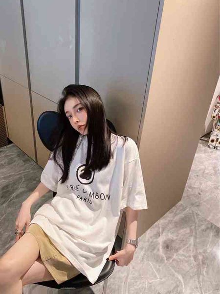 factory online export designer brand short sleeves ch22 summer letters sleeve front back printing generous simple fashionable loose t-shirt, White
factory online export designer brand short sleeves ch22 summer letters sleeve front back printing generous simple fashionable loose t-shirt, White