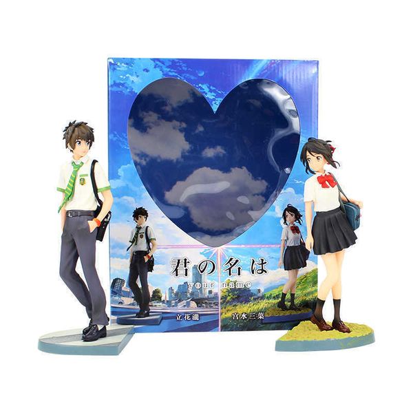 huiya01 22cm-23cm 2pcs/lot japanese anime figure kimino na wa miyamizu mitsuha your name tachibana taki action figures model toys dolls q072
huiya01 22cm-23cm 2pcs/lot japanese anime figure kimino na wa miyamizu mitsuha your name tachibana taki action figures model toys dolls q072