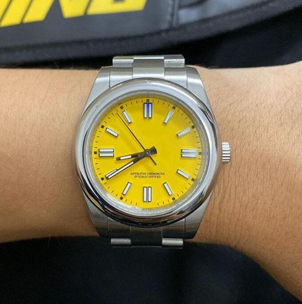 st9 steel mens 41mm sapphire glass watch automatic mechanical outdoor sports baby blue dial stainless 124300 wristwatches, Slivery;brown
st9 steel mens 41mm sapphire glass watch automatic mechanical outdoor sports baby blue dial stainless 124300 wristwatches, Slivery;brown