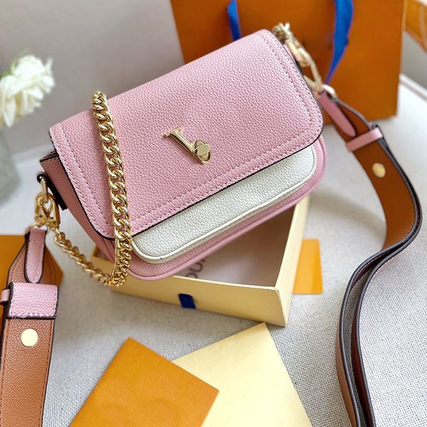 chains crossbody bag passy flap shoulder bag women handbag purse litchi grain genuine leather split letter hasp hardware detachable wide str
chains crossbody bag passy flap shoulder bag women handbag purse litchi grain genuine leather split letter hasp hardware detachable wide str