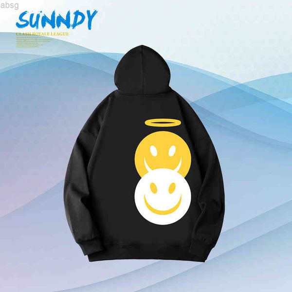 2020 winter tide hoodie drew basic biber small yellow smiling face print men's and women's same sweater, Black
2020 winter tide hoodie drew basic biber small yellow smiling face print men's and women's same sweater, Black