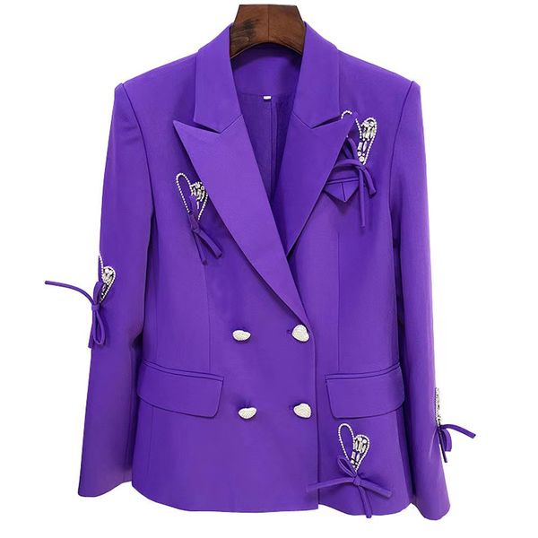 b128 women's designer blazers clothing 2022 spring and autumn new fashion european and american heart diamond button beads bow loose co, White;black
b128 women's designer blazers clothing 2022 spring and autumn new fashion european and american heart diamond button beads bow loose co, White;black