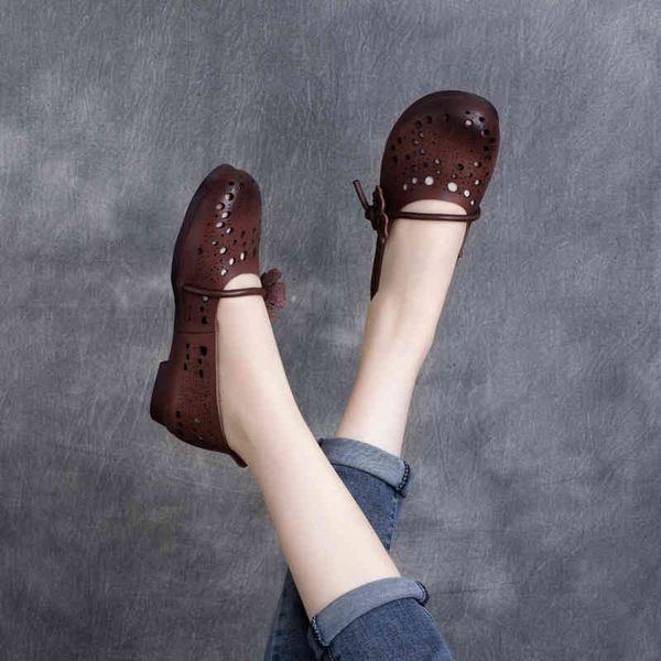 sandals baba step spring cowhide round head hollowed out flower cover foot soft sole low heel shallow mouth flat single shoe tbkt, Black
sandals baba step spring cowhide round head hollowed out flower cover foot soft sole low heel shallow mouth flat single shoe tbkt, Black