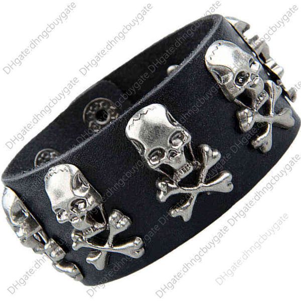 punk wide leather bracelet non mainstream kill matt bone skeleton scalp wrist guard leather bracelet, Silver
punk wide leather bracelet non mainstream kill matt bone skeleton scalp wrist guard leather bracelet, Silver