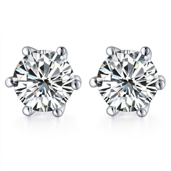 s925 sterling silver 2ct / 4ct cz diamond stud earrings with zircon stone women men wedding birthday gift bijouterie 139 u2, Golden;silver
s925 sterling silver 2ct / 4ct cz diamond stud earrings with zircon stone women men wedding birthday gift bijouterie 139 u2, Golden;silver